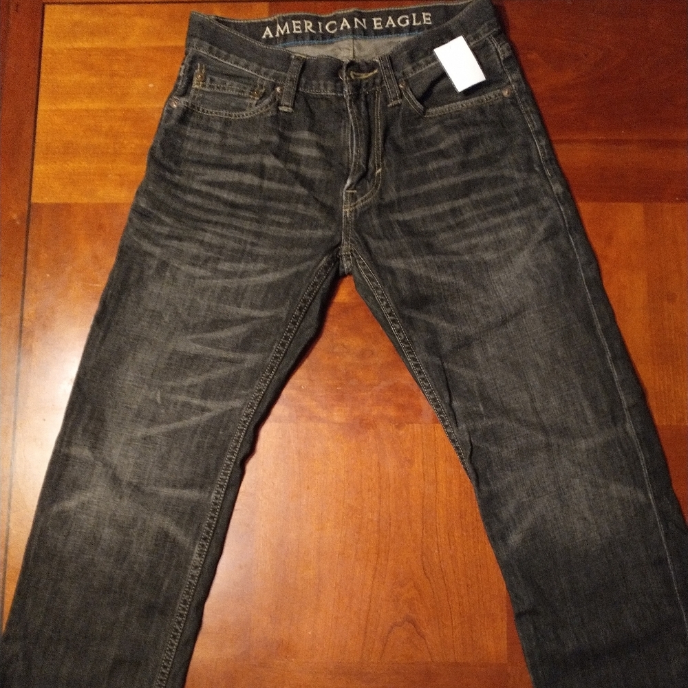 Mens American Eagle Slim Straight Dark Blue size 26/28